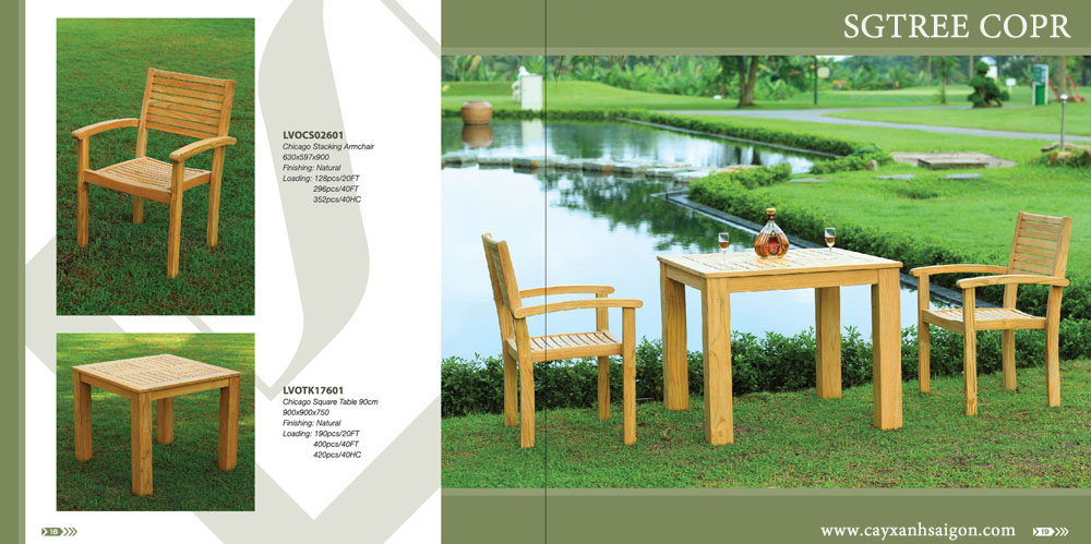 Bàn Ghế Gỗ Sân Vườn